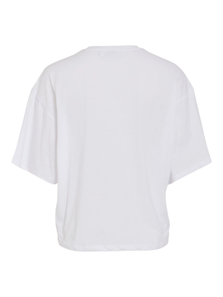 Vila Vila | T-shirt Hira optical snow red text