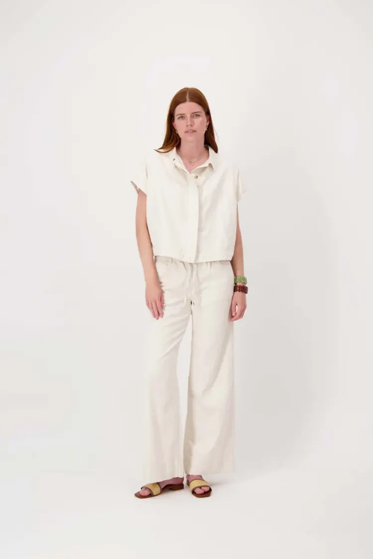 Zusss Zusss | Gestreepte wijde broek kit