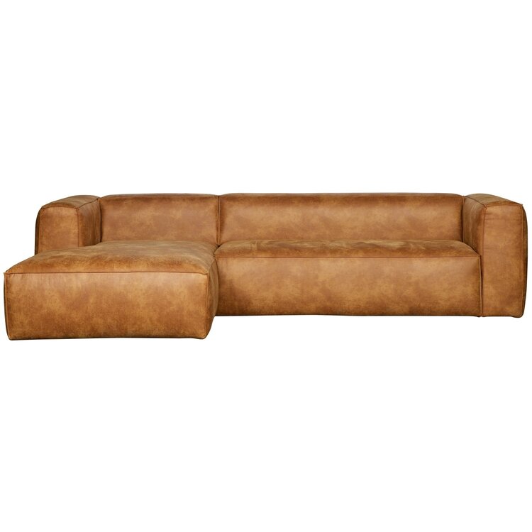 WOOOD. Woood | Bean hoekbank links cognac