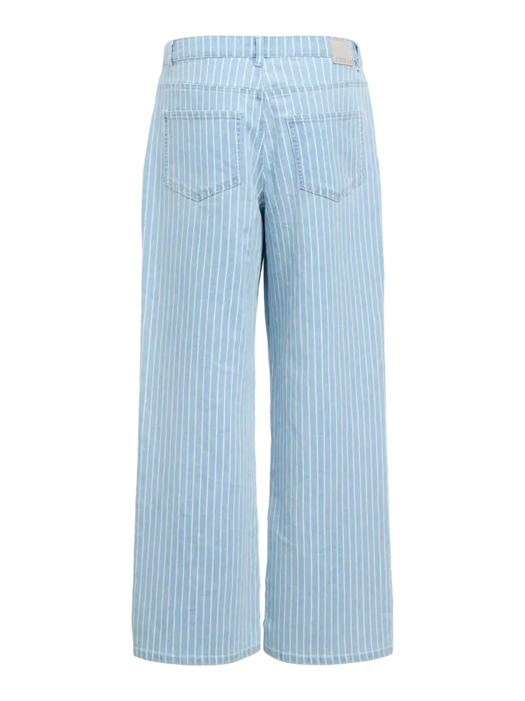 Object Object | Jeans wijd Sanni light blue denim stripes