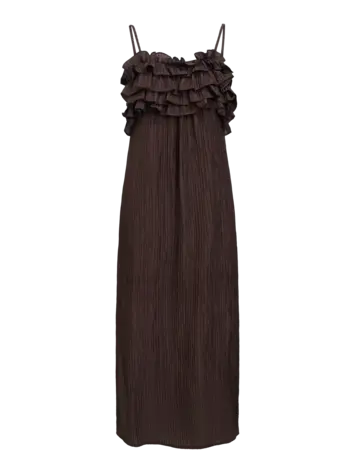 Object Object | Lange jurk Lyne seal brown