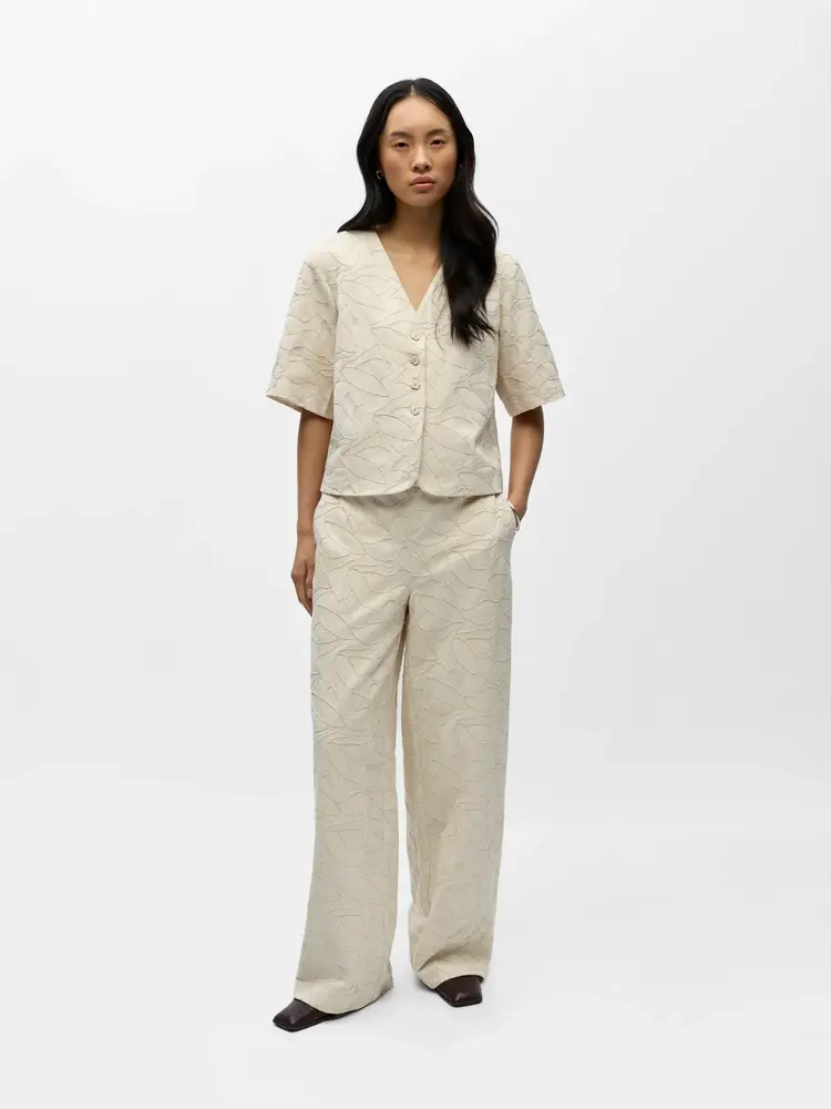Object Object | Pantalon Mathilda white sand