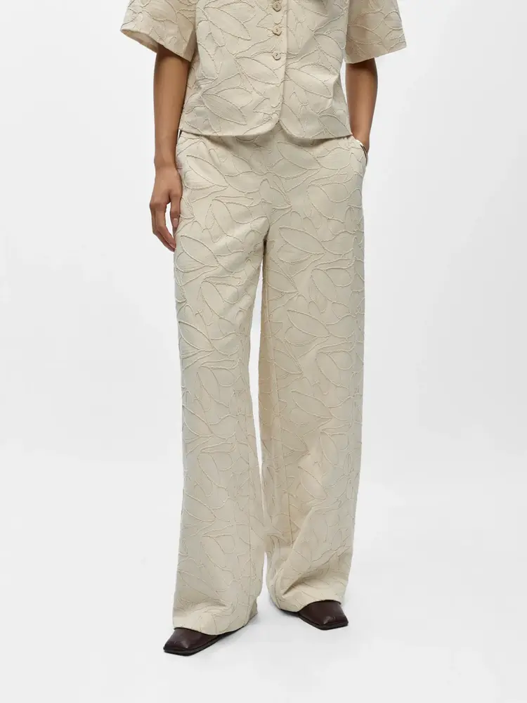 Object Object | Pantalon Mathilda white sand