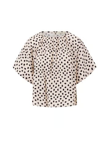 Zusss Zusss | Raglan top met stippen print