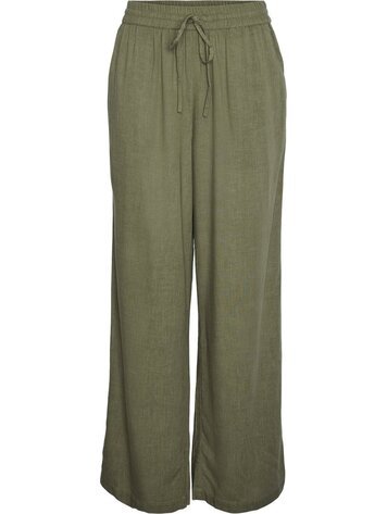 Pieces Pieces | Broek Pia wide deep lichen green NOOS
