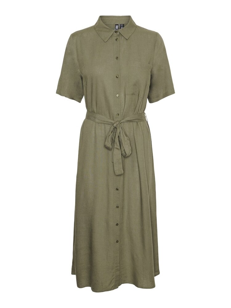 Pieces Pieces | Jurk Pia deep lichen green NOOS