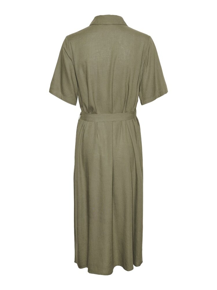 Pieces Pieces | Jurk Pia deep lichen green NOOS