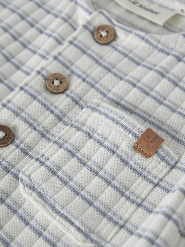 Lil Atelier Lil Atelier | Broekpakje Haldur coconut milk dusty blue