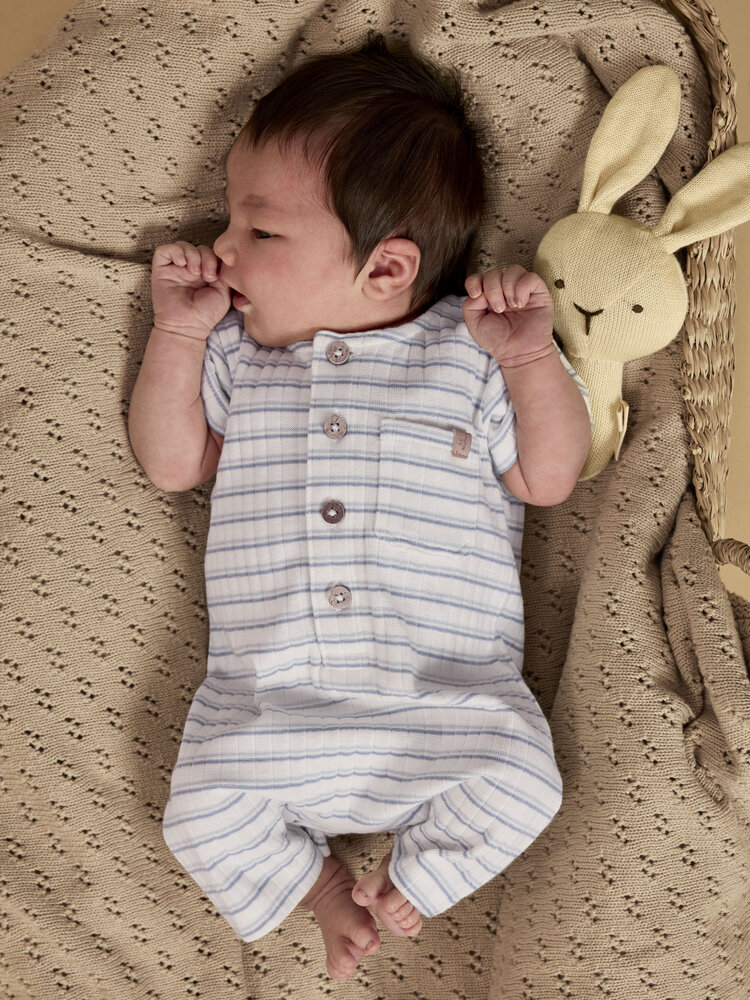 Lil Atelier Lil Atelier | Broekpakje Haldur coconut milk dusty blue