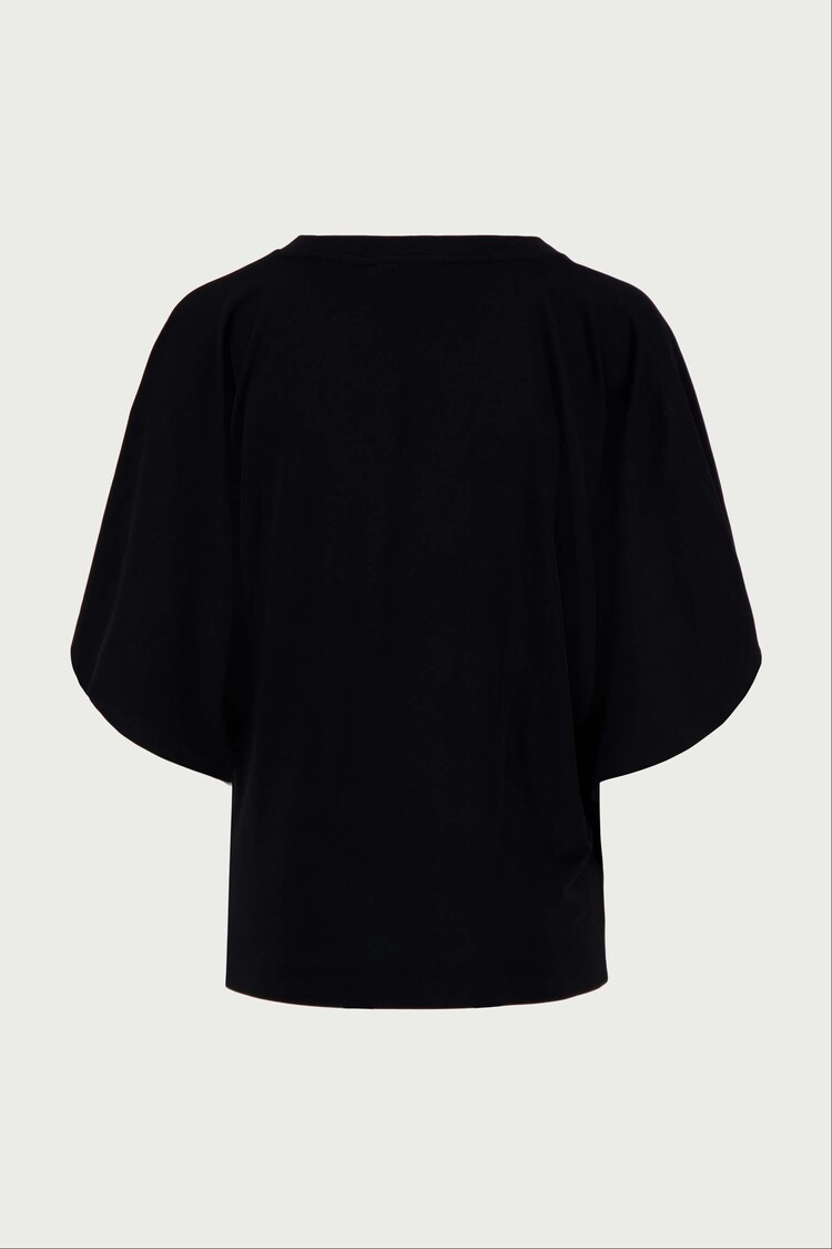 Zusss Zusss | T-shirt wijde mouw zwart