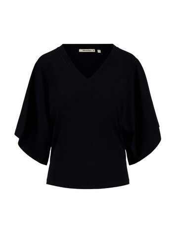 Zusss Zusss | T-shirt wijde mouw zwart