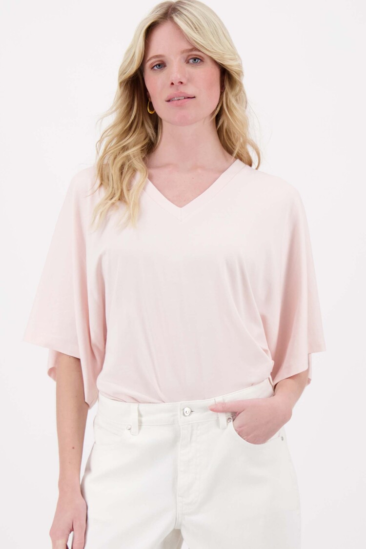 Zusss Zusss | T-shirt wijde mouw soft pink