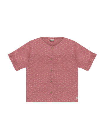 Daily7 Daily7 | Shirt ruffle Broderie heather rose