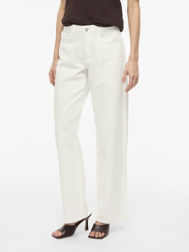 Vila Vila | Jeans wide Palma snow white