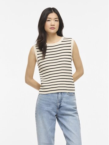 Vila Vila | Top Malu rib sandshell/black