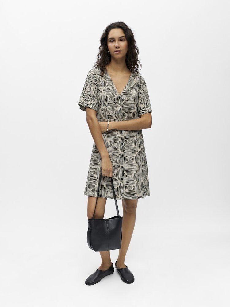 Object Object | Jurk Naja humus/black