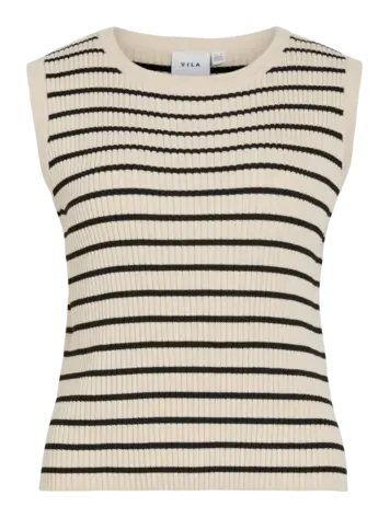 Vila Vila | Top Malu rib sandshell/black