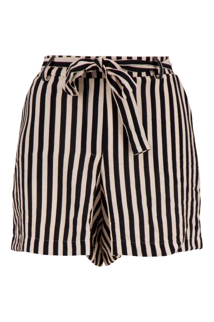 Zusss Zusss | Short streep met riem zwart