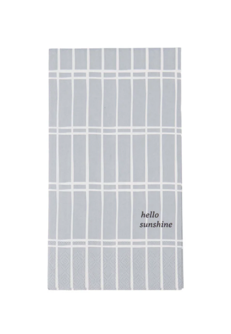Zusss Zusss | Servetten rechthoek ruit hello sunshine