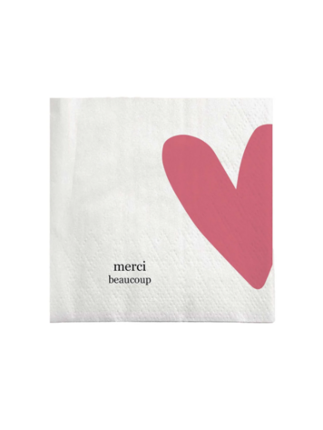 Zusss Zusss | Servetten vierkant merci beaucoup hart