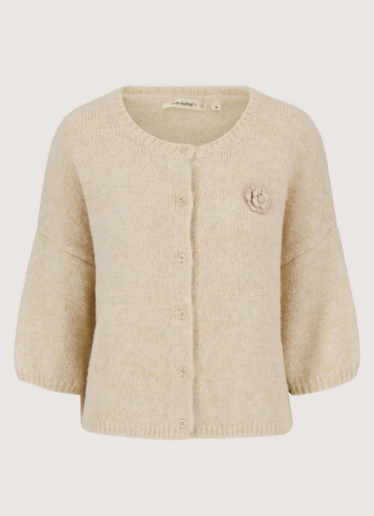 Zusss Zusss | Zacht basis vest met vleermuis mouwen en broche