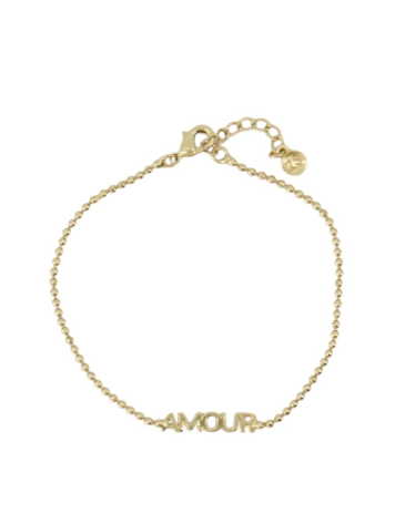 Zusss Zusss | Armband met tekst amour