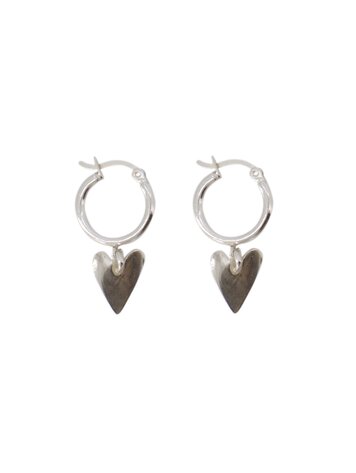 Zusss Zusss | Oorbellen met ring en hart