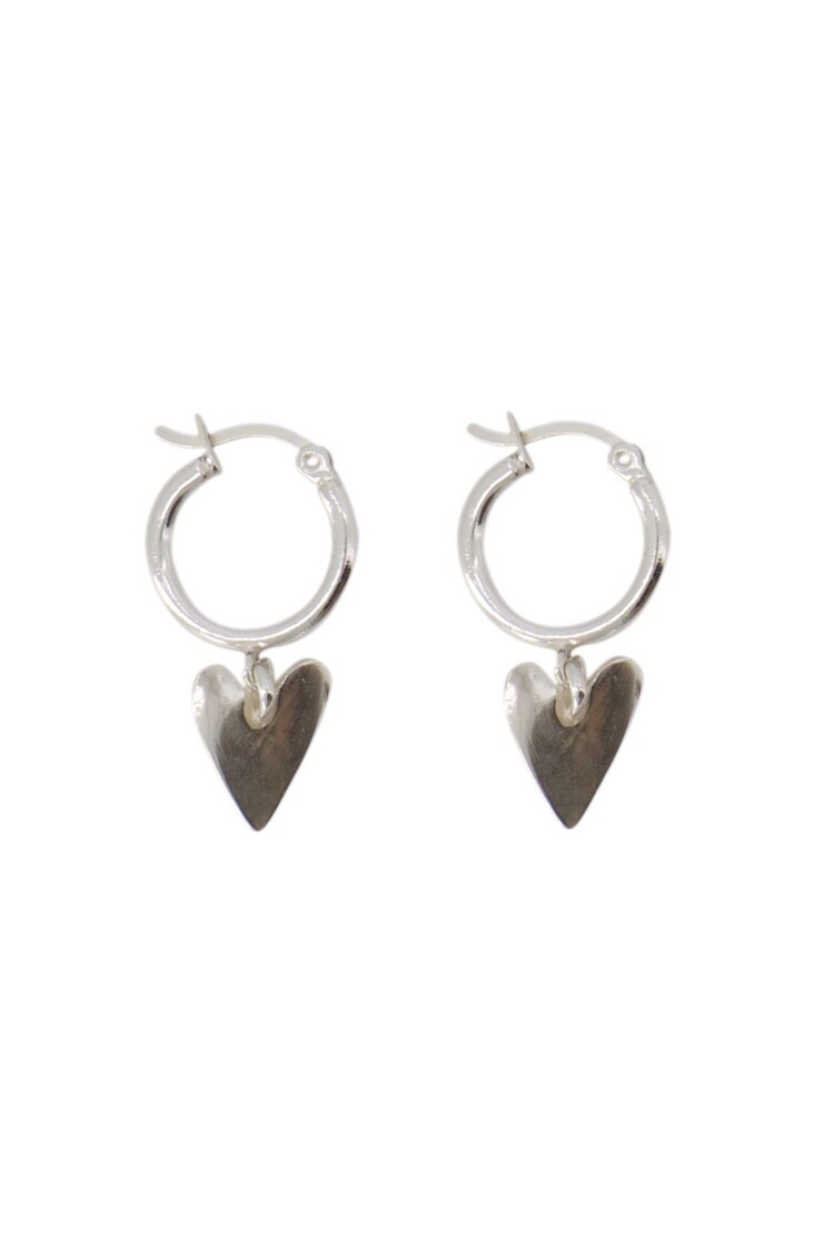 Zusss Zusss | Oorbellen met ring en hart