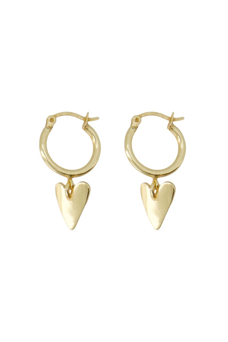 Zusss Zusss | Oorbellen met ring en hart