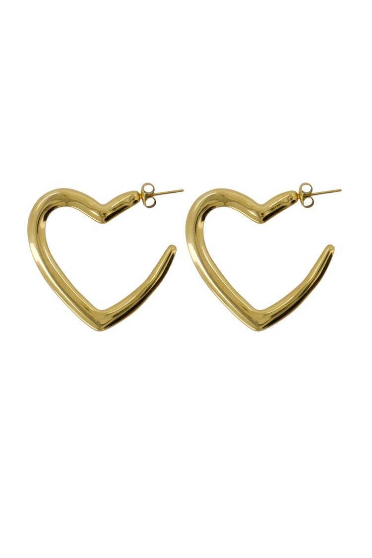 Zusss Zusss | Oorbellen hartvorm ring