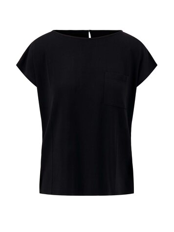 Zusss Zusss | Top met boothals met borduur