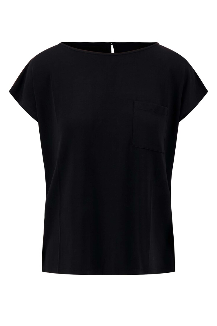 Zusss Zusss | Top met boothals met borduur