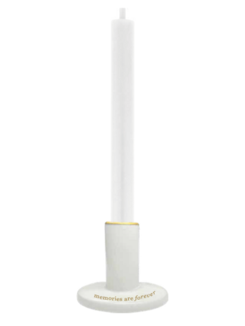 Zusss Zusss | Kandelaar keramiek memories are forever wit/goud wit / goud