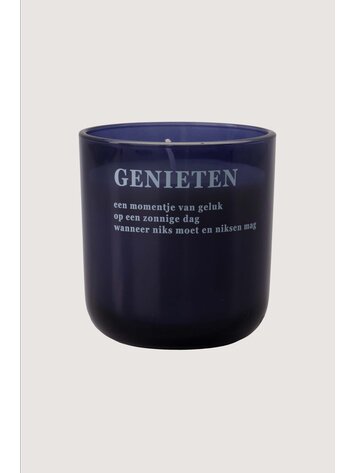 Zusss Zusss | Geurkaars glas genieten donkerblauw donkerblauw