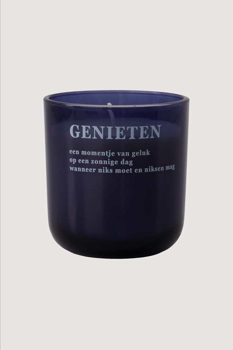 Zusss Zusss | Geurkaars glas genieten donkerblauw donkerblauw