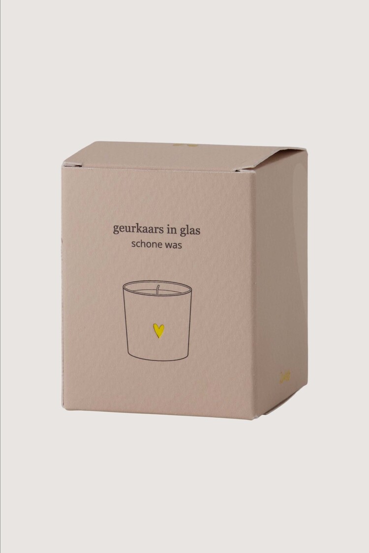Zusss Zusss | Geurkaars glas in doosje little and loved wit / zand