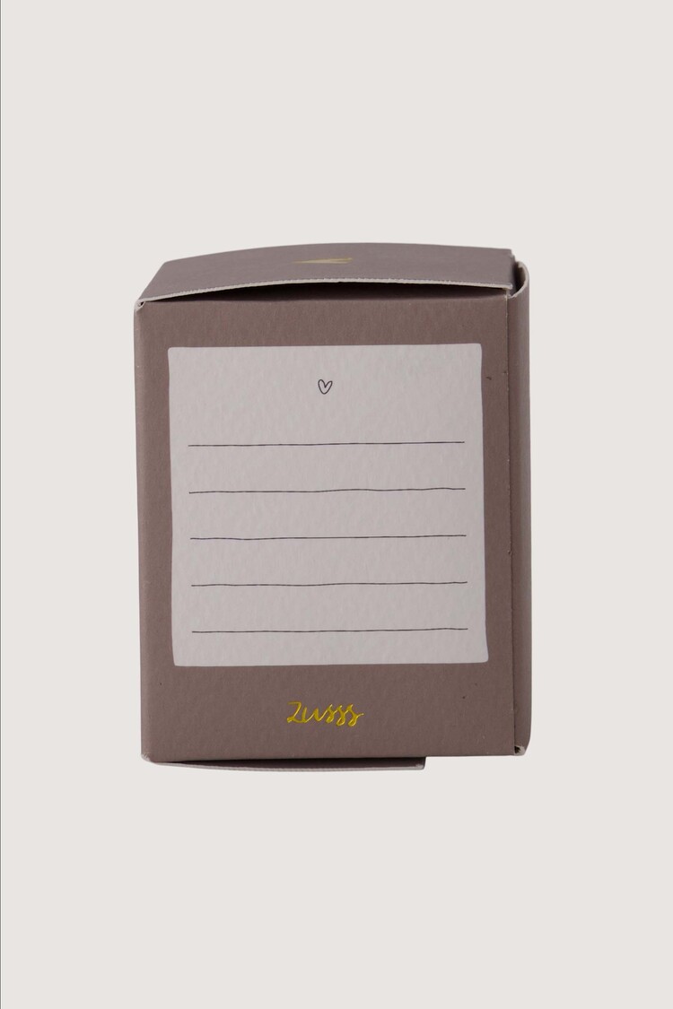 Zusss Zusss | Geurkaars glas in doosje thinking of you wit / bruin