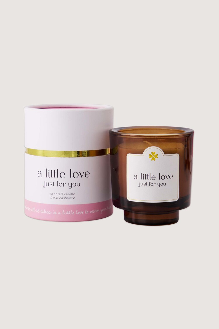Zusss Zusss | Geurkaars in koker a little love just for you wit / roze
