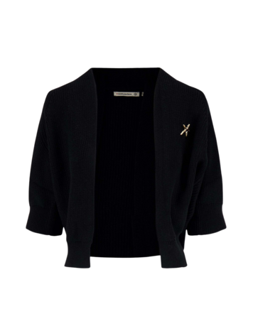 Zusss Zusss | Vest met vleermuis mouw zwart