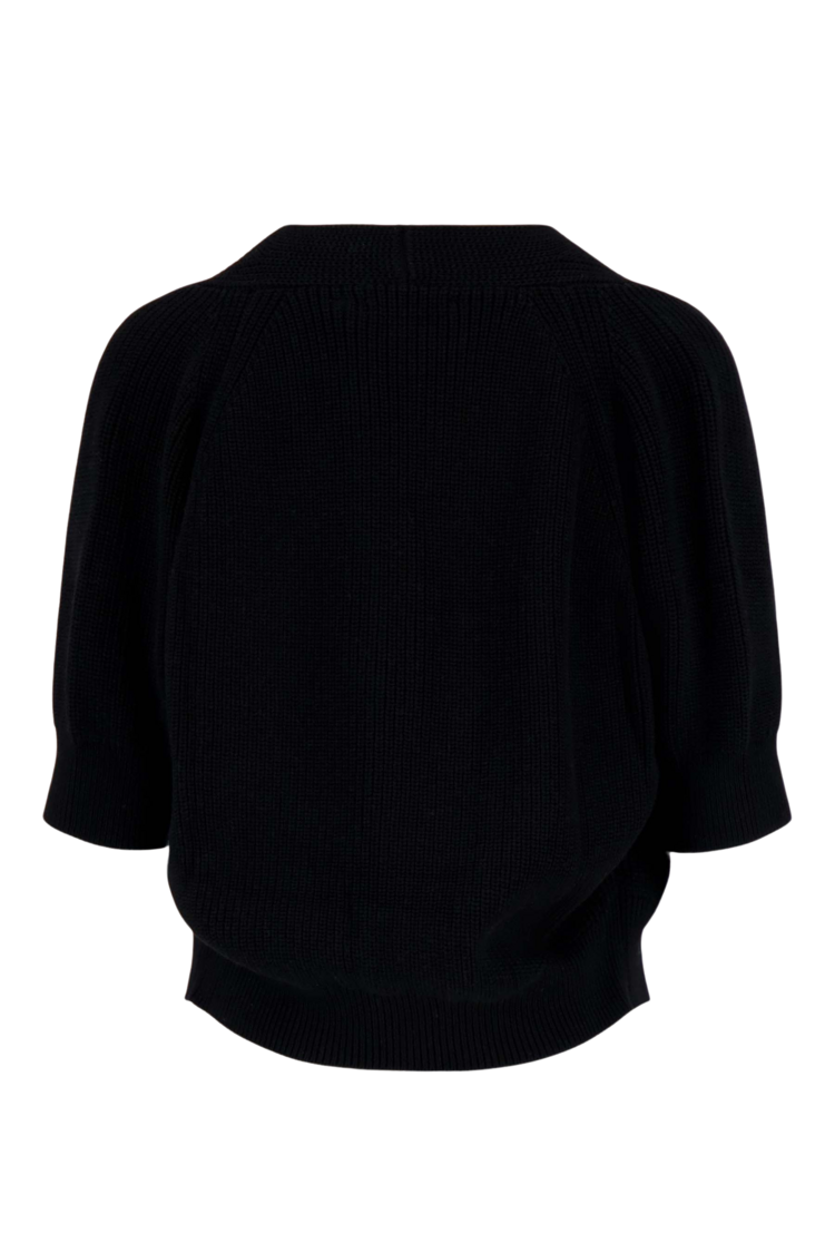 Zusss Zusss | Vest met vleermuis mouw zwart