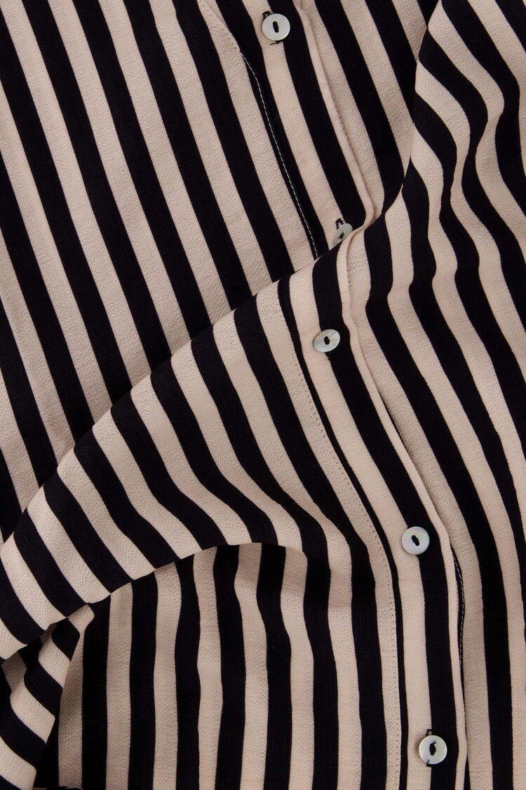 Zusss Zusss | Blouse streep zwart