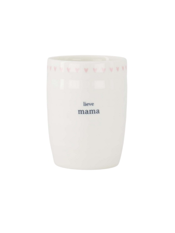 Zusss Zusss | Koffiemok lieve mama wit / roze