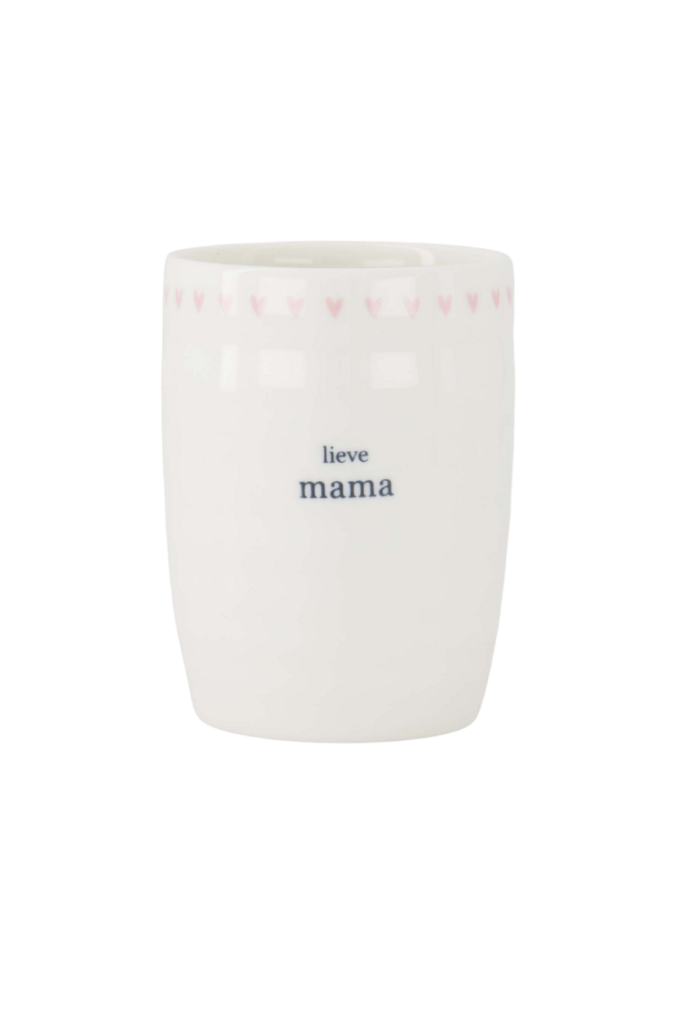 Zusss Zusss | Koffiemok lieve mama wit / roze