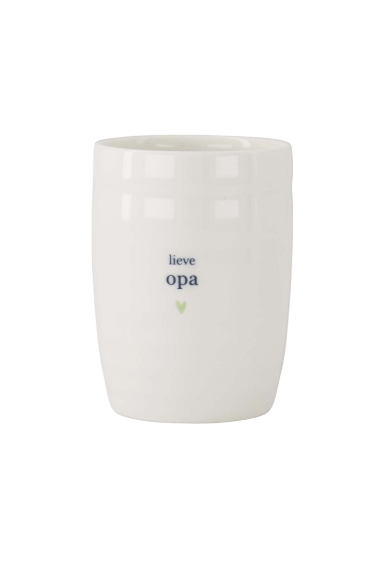 Zusss Zusss | Koffiemok lieve opa wit / lichtgroen