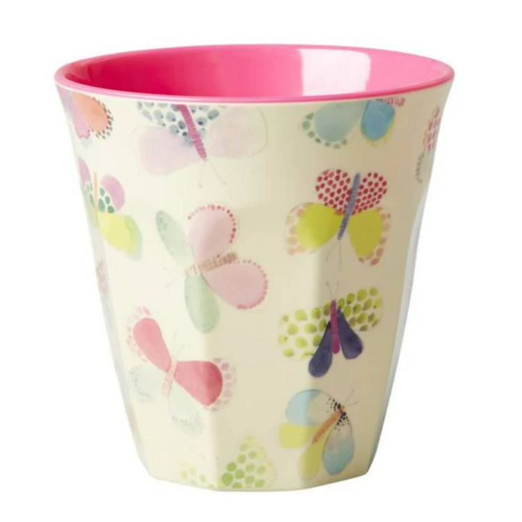 Rice Rice | Mok melamine Crème Butterfly Print
