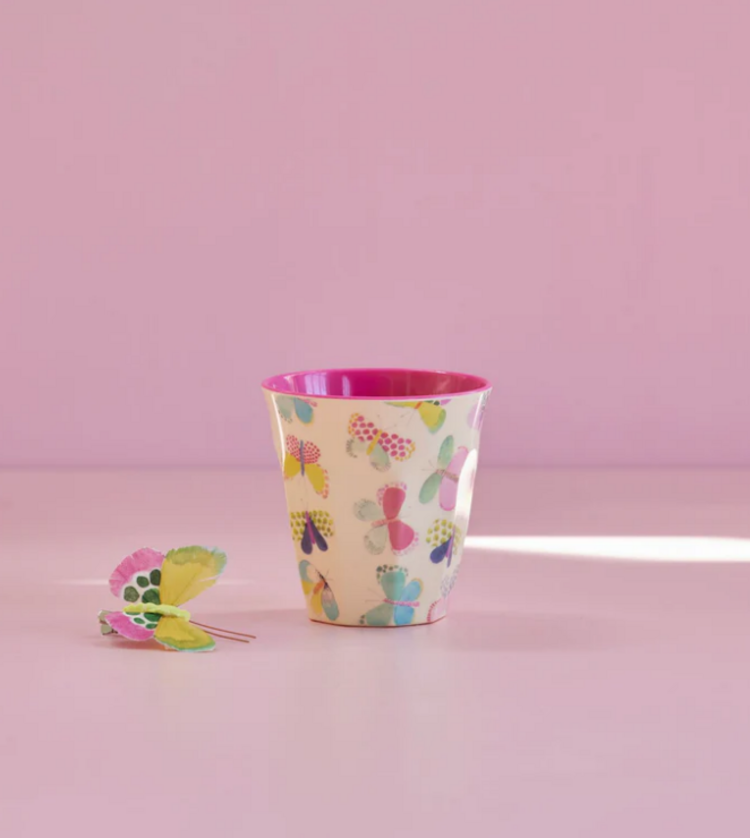 Rice Rice | Mok melamine Crème Butterfly Print