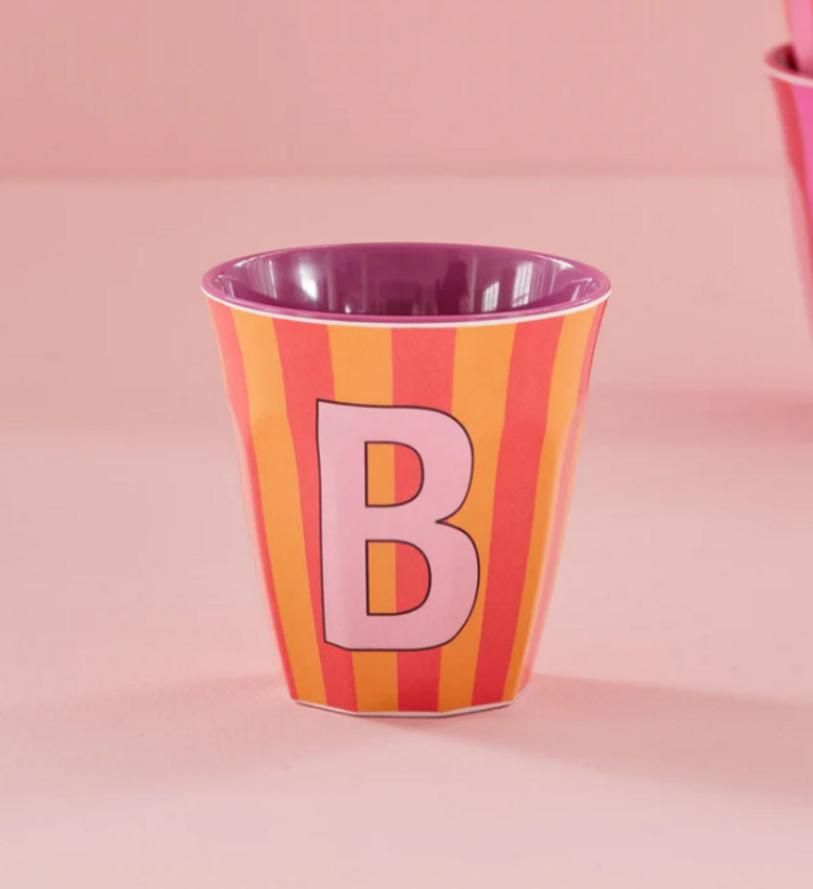 Rice Rice | Mok melamine B oranje stripes