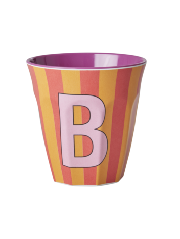Rice Rice | Mok melamine B oranje stripes