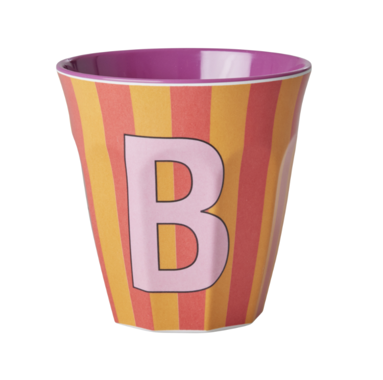Rice Rice | Mok melamine B oranje stripes