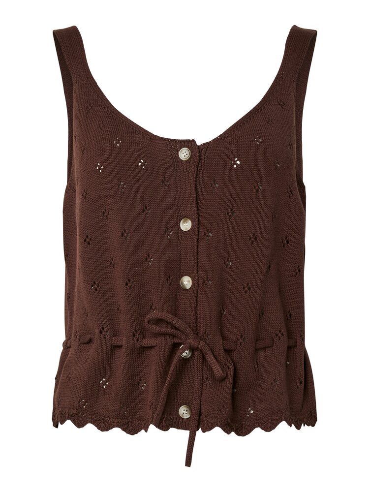 Pieces Pieces | Top Puka knitted chicory coffee